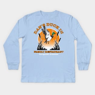 Dan's Duck In Kids Long Sleeve T-Shirt